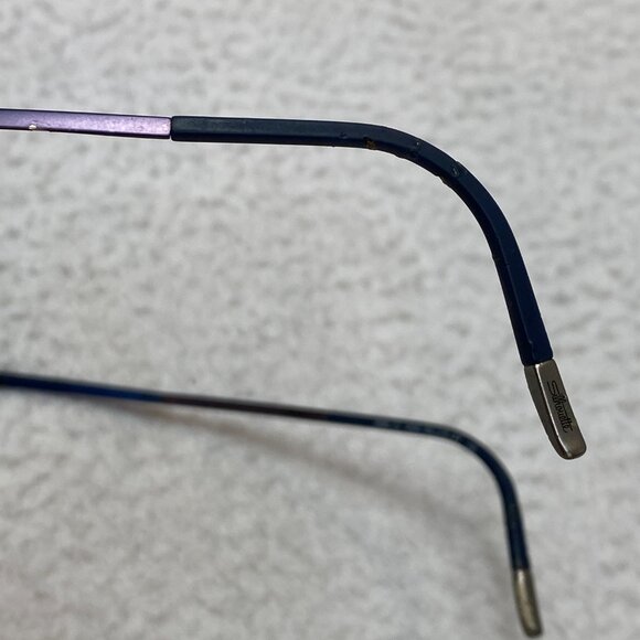 Silhouette Eyeglasses 5540/CF-45 Titan Dynamics Contour 48/19/135 Navy Blue - Picture 10 of 12